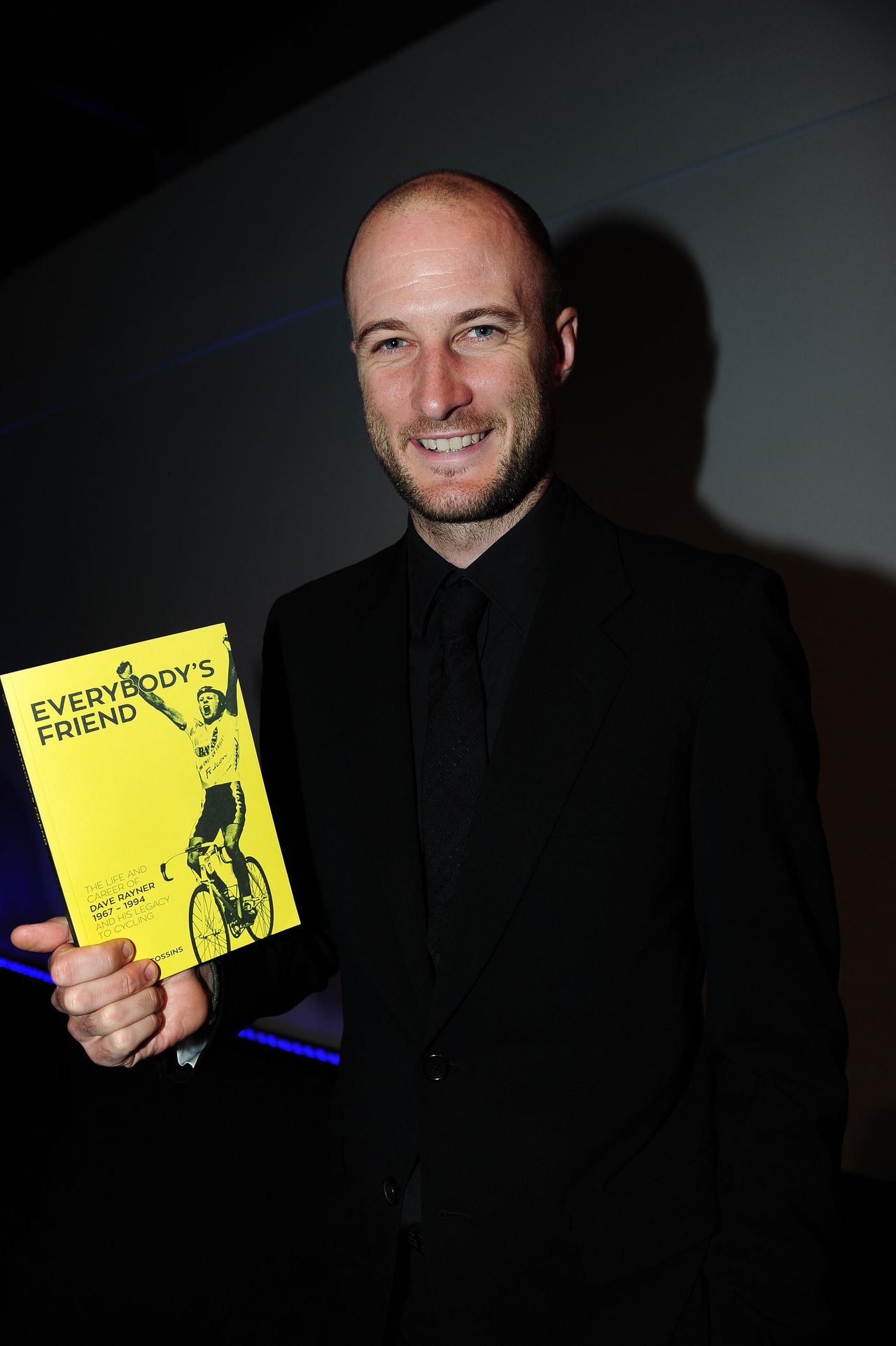 Steve Cummings poses with the new Dave Rayner book