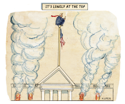 Political Cartoon U.S. Trump White House scandals
