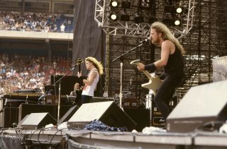 Metallica onstage at the US Monsters Of Rock festival