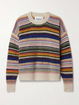 Drussell Striped Mohair-Blend Sweater