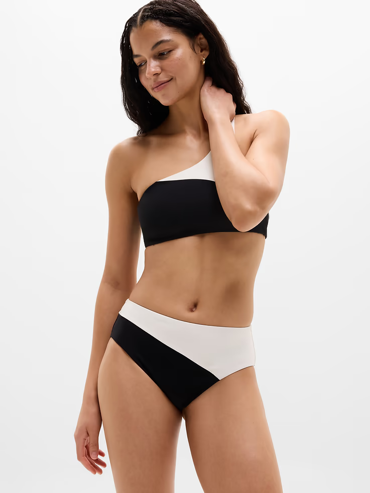 Athleta, High Waist Cheeky Colorblock Swim Bottom