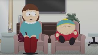Cartman and mum in South Park: The Streaming Wars 
