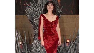Actor Olivia Cooke on the House of Dragon cast red carpet