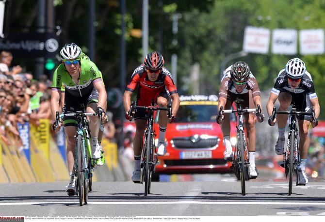 What remained of the break crosses the line