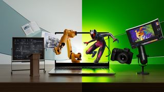A GeForce RTX laptop handling data science, photography and robots tasks