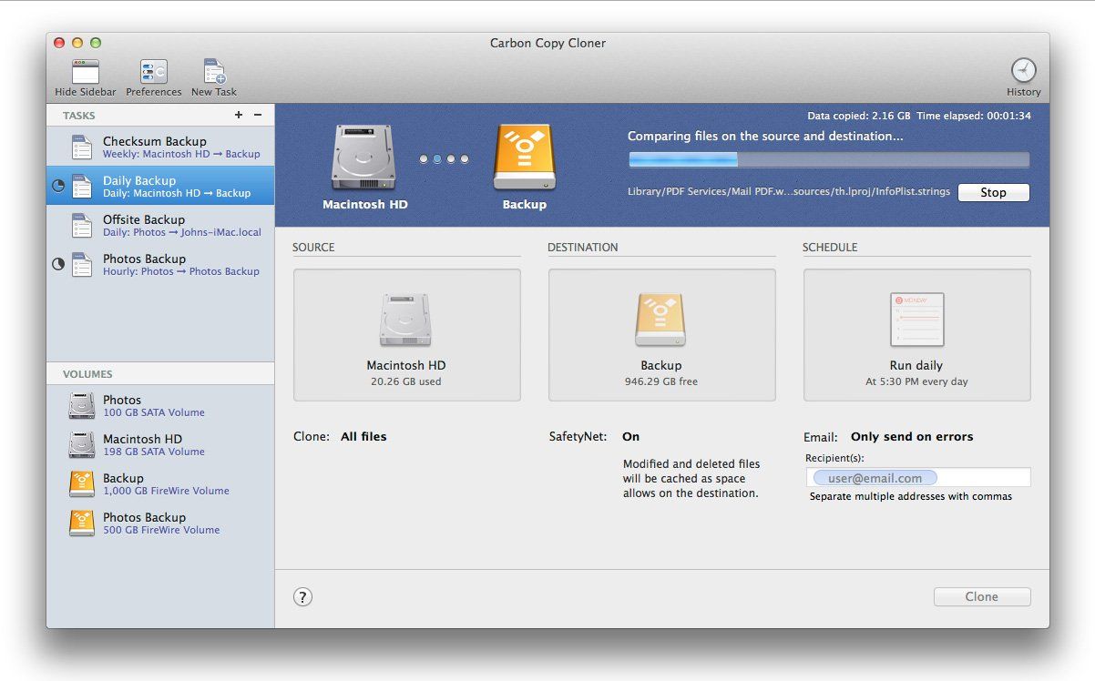 Carbon Copy Cloner 4 overhauls interface, adds task history iMore