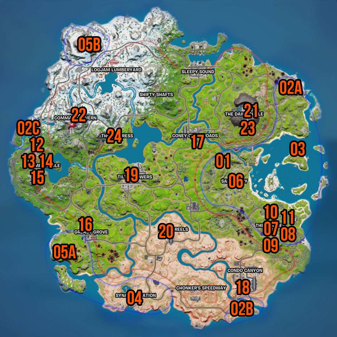 Fortnite Character Map