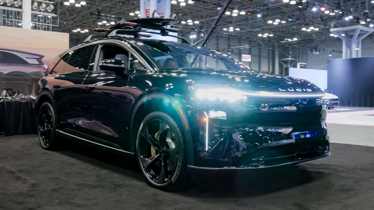 2025 Lucid Gravity at New York Auto Show 2025.