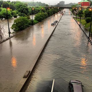 This photo, taken by Colin Price, shows the severe flooding in Toronto, Canada, on July 8, 2013.