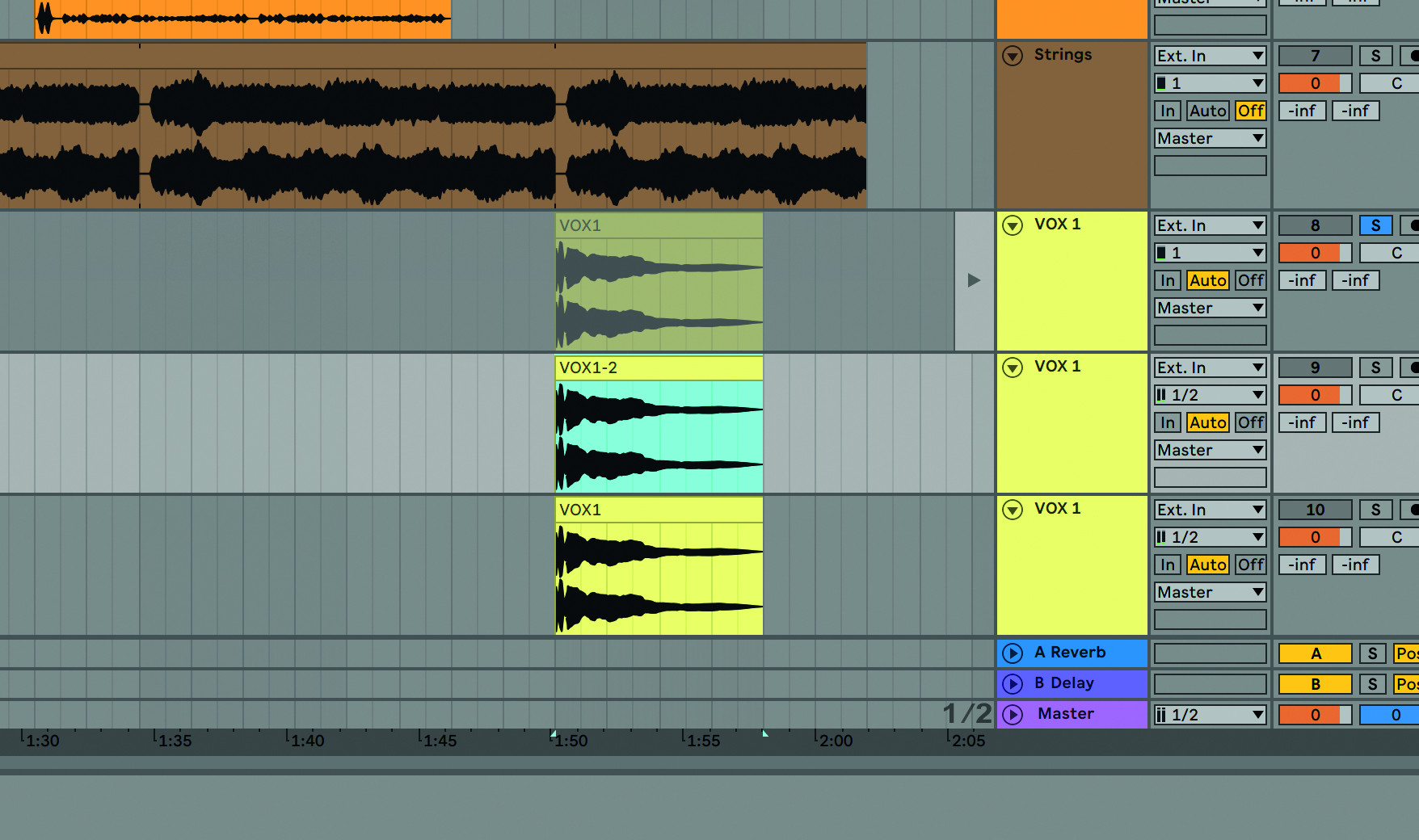 Recording vocals