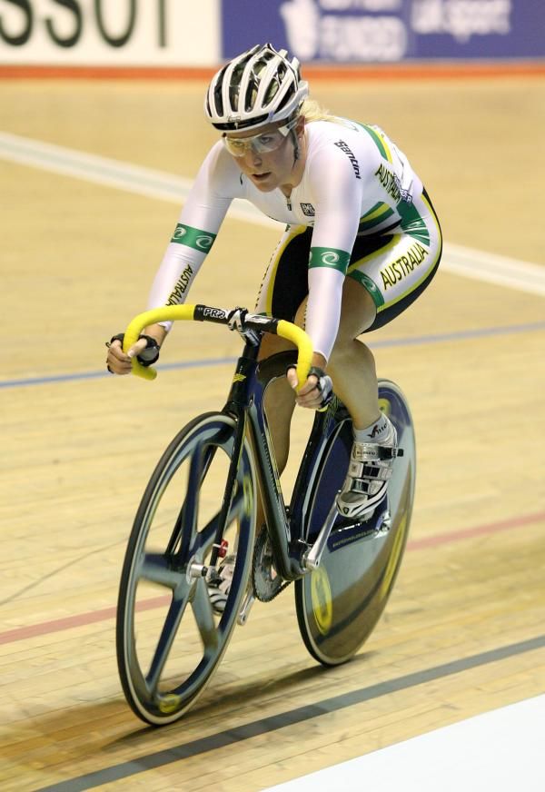 Belinda Goss (Australia) in the women's points race qualifier