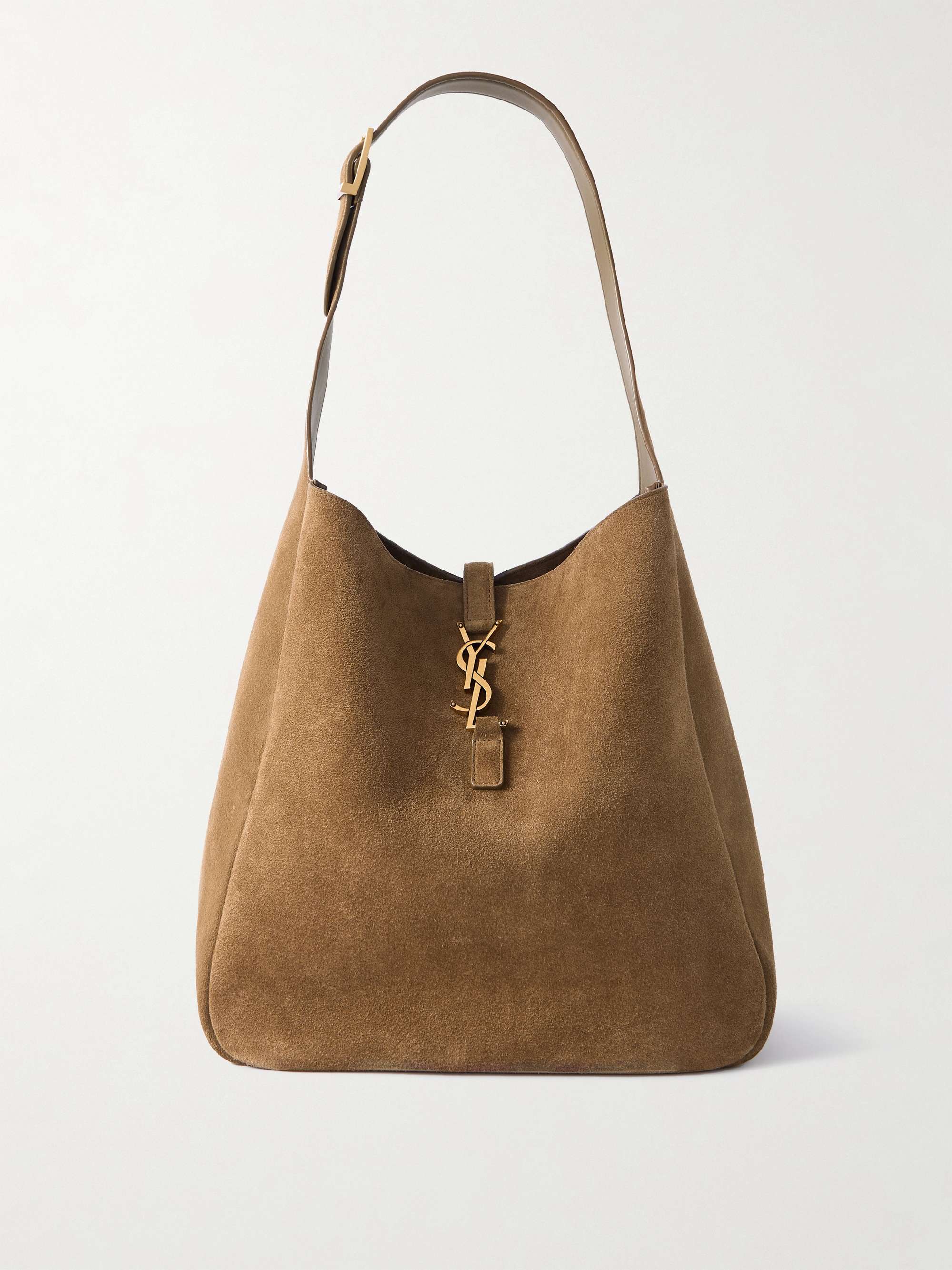 Le 5 &amp;agrave; 7 Supple Large Suede Shoulder Bag
