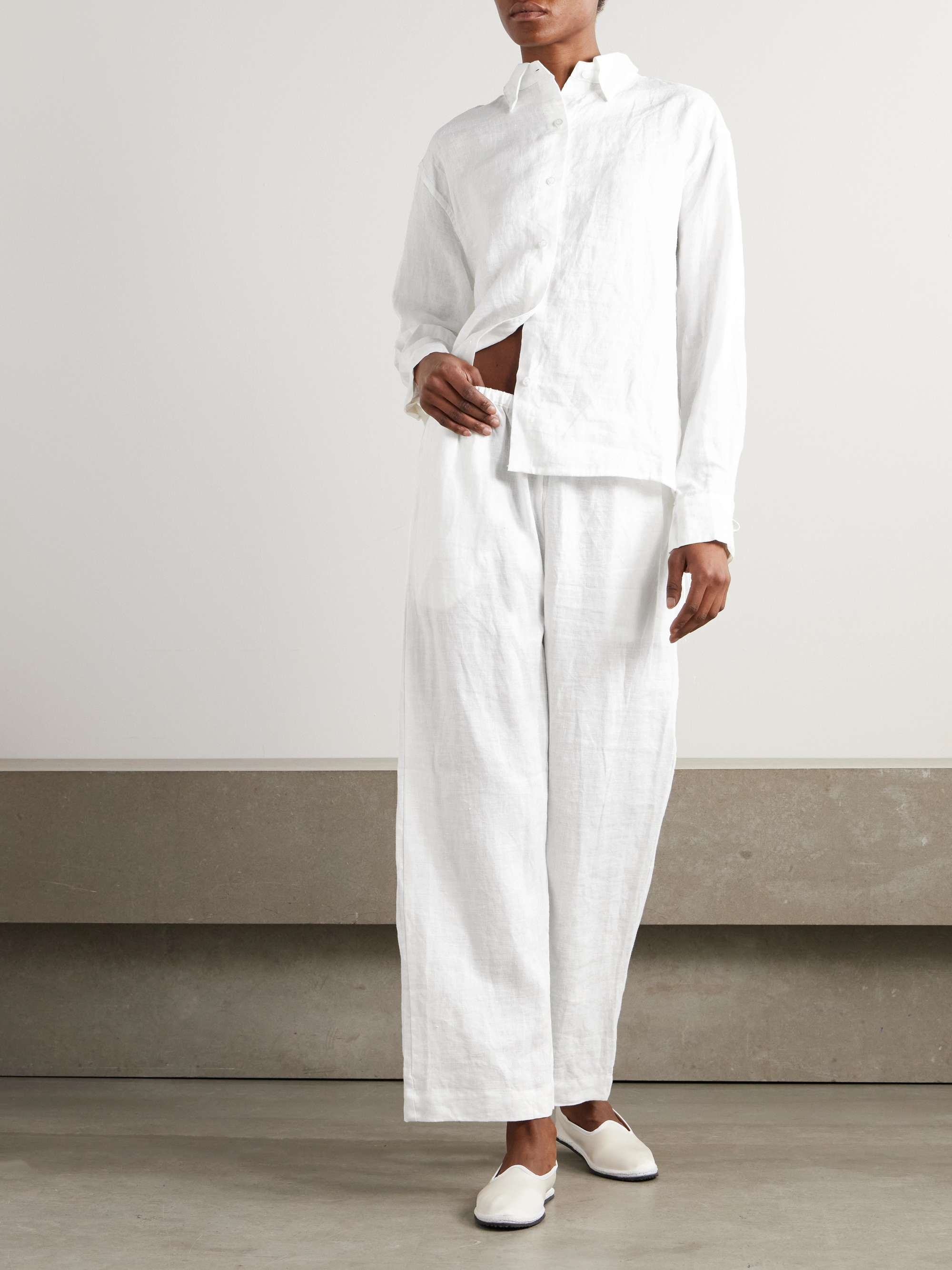Linen Shirt and Pants Set