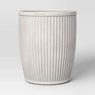 Weathered Ribbed Composite Indoor Outdoor Planter Pot 15