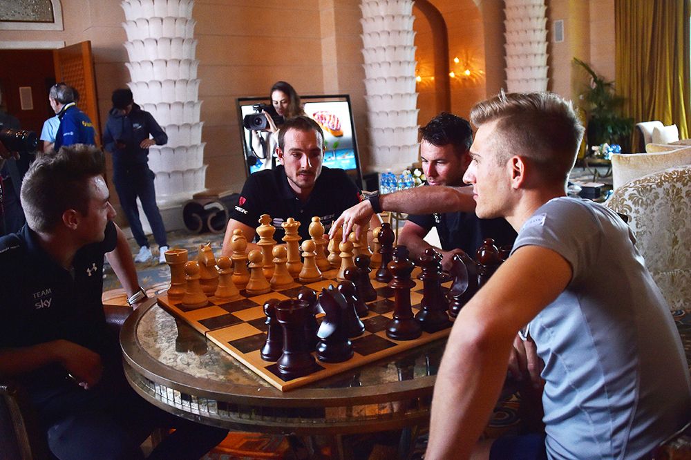 Riders try their hands at chess in Dubai