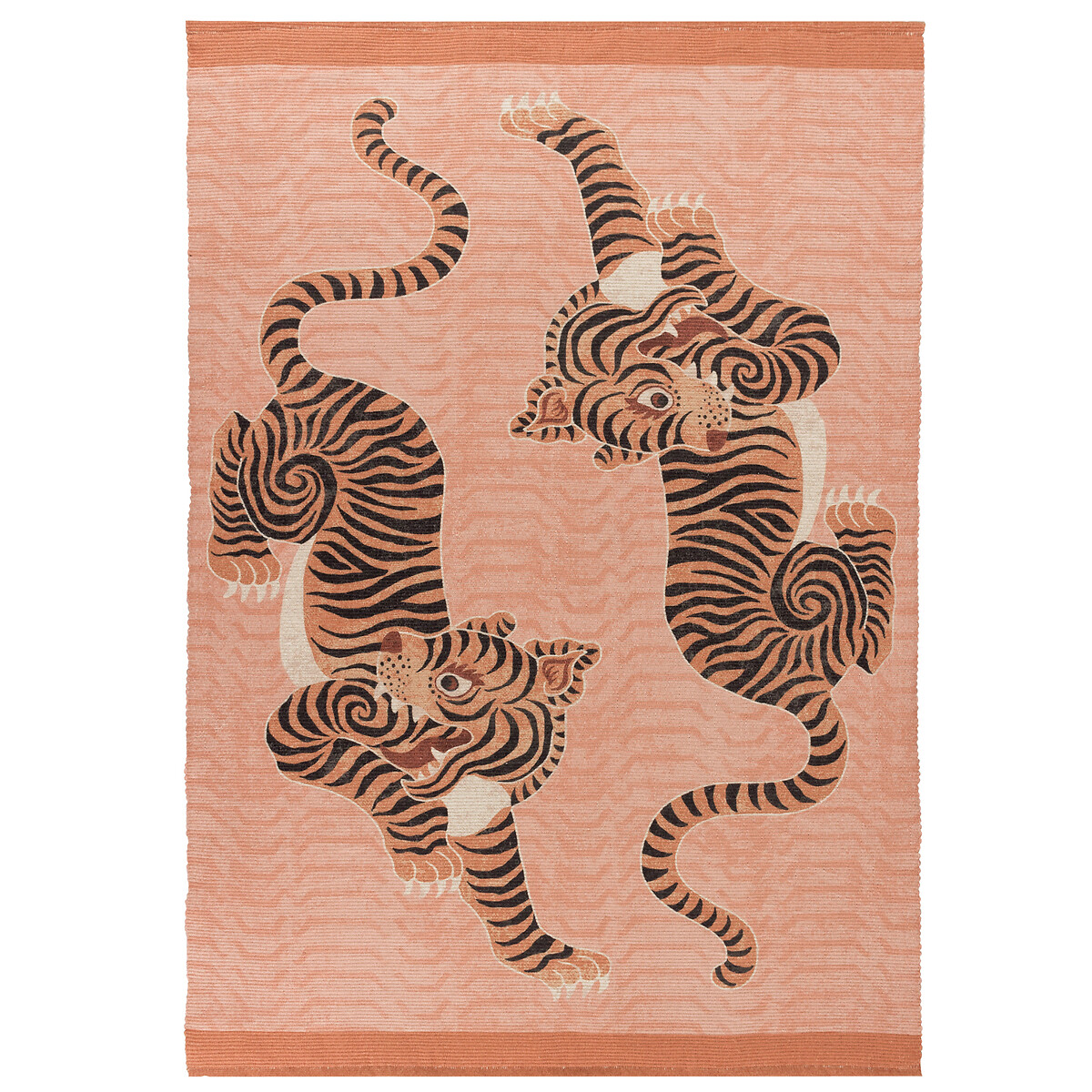 Tibetan Tiger Global Washable Digitally Printed Indoor/outdoor Rug