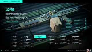 Battlefield 2042 guns weapons LCMG LMG stats