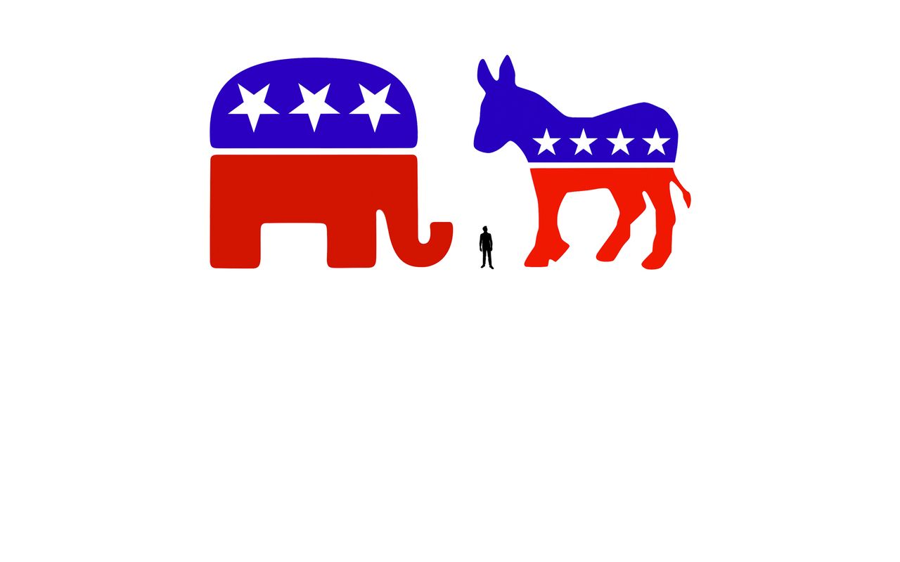 Political logos.