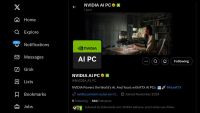 screenshot of Nvidia AI Twitter Account