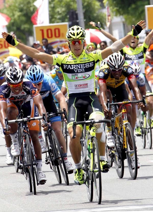Andrea Guardini (Farnese Vini-Selle Italia) is back in the winning habit.