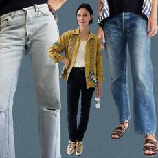 Jane Herman in a variety of denim styles