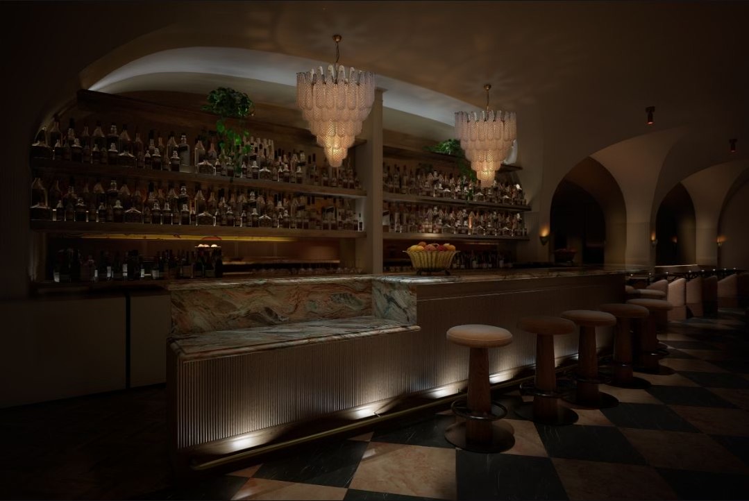 The bar at Damn, I Miss Paris in L.A.