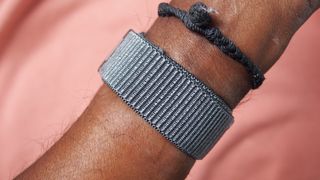 Garmin Enduro on man's wrist, showing nylon band