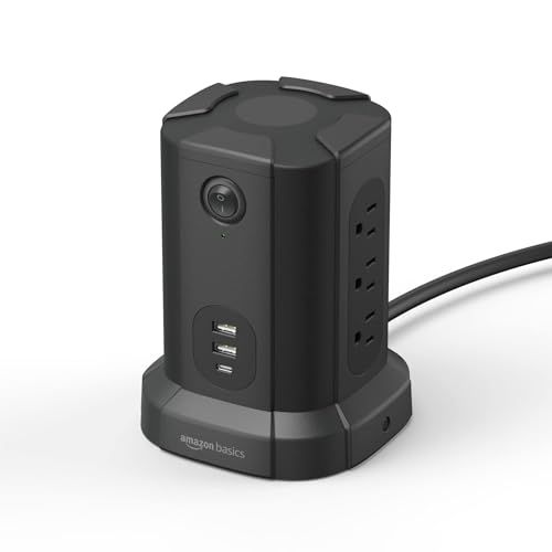 Power Strip Tower Charging Station with 9 Outlets + USB Ports