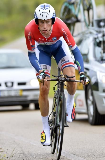Dutch time trial champion Lieuwe Westra (Vacansoleil-DCM) finished 4th in the time trial which moved him into 3rd overall on final general classification.