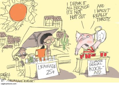 Editorial Cartoon U.S., Climate change