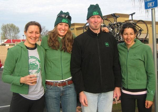 On the road: Rachel Heal, Amber Rais, Bernard Kocis and Laura MacKenzie.