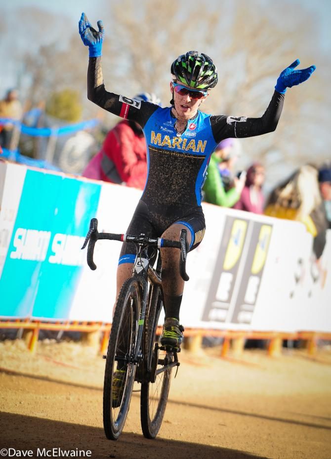 Kaitie Antonneau (Marian) wins the Collegiate D1 Championship