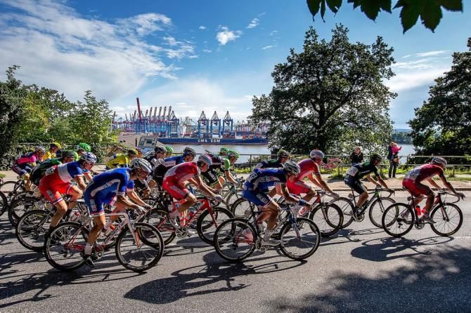 Hamburg put on nice weather for the riders