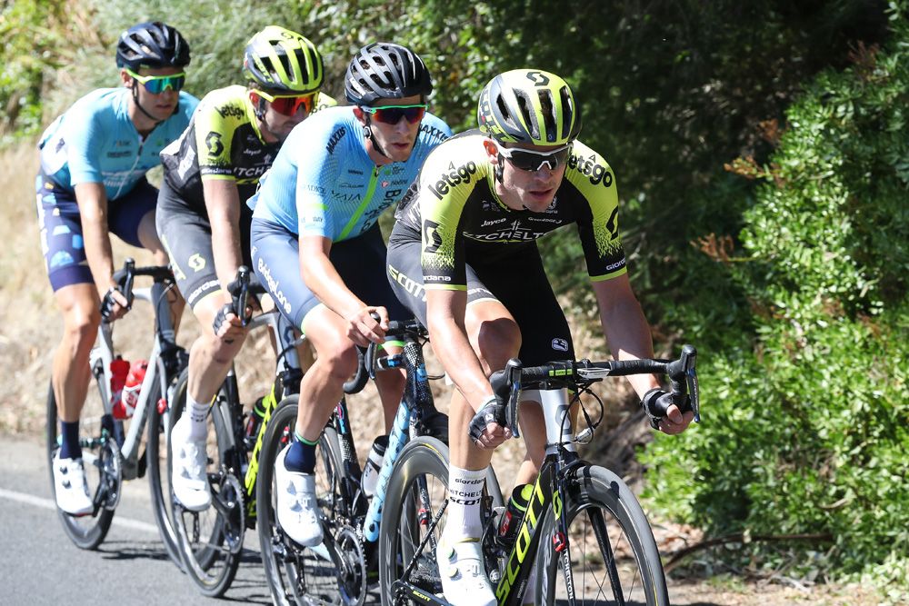 Mitchelton-Scott controlled the race thanks to their strength in numbers