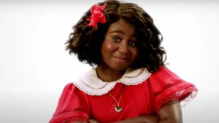 Celina Smith in the trailer for Annie Live!