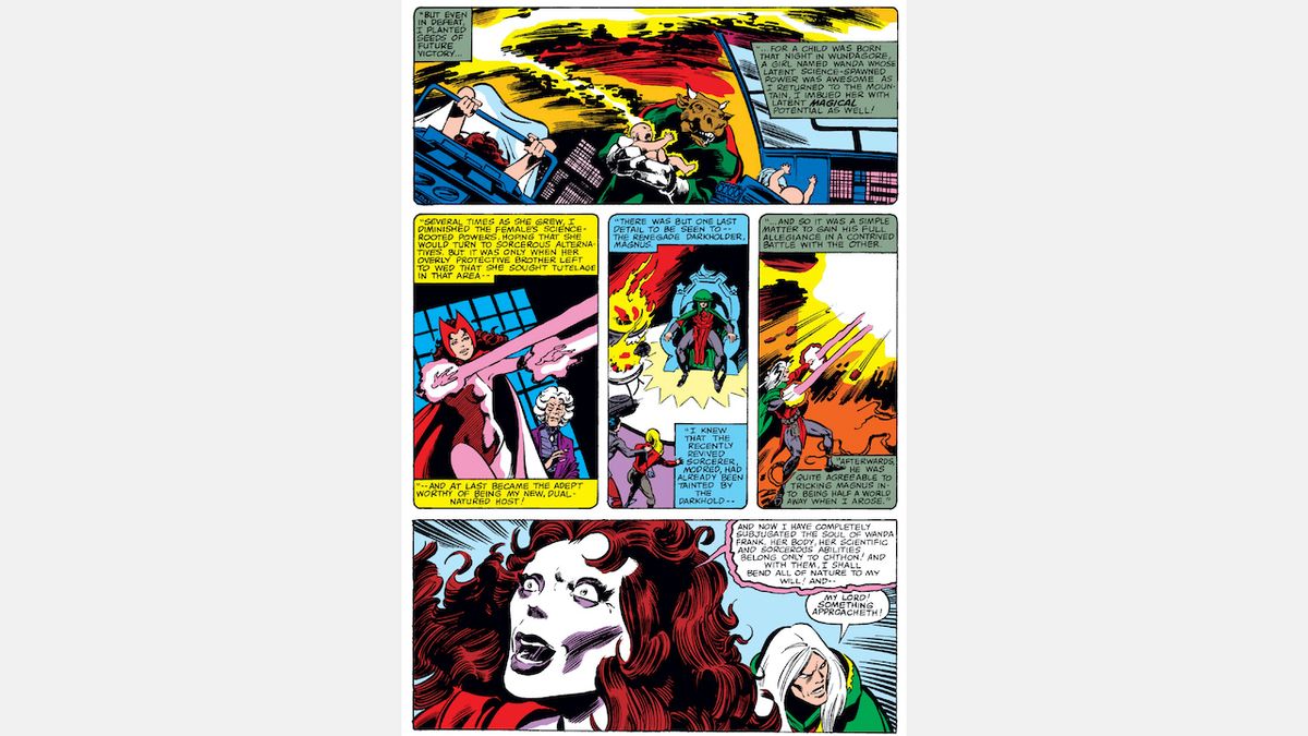 Wanda Maximoff / Scarlet Witch the comic book history of her powers