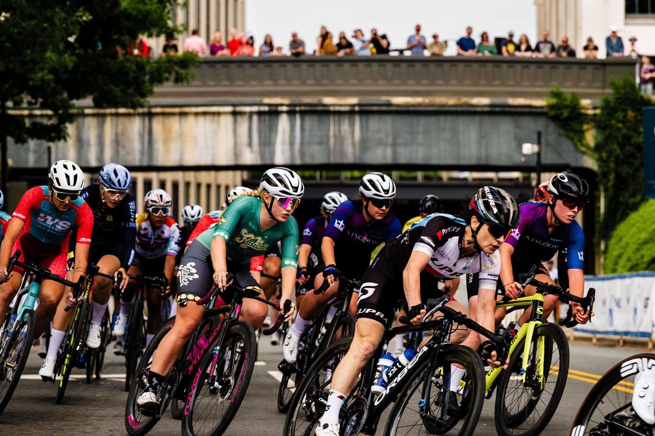 Elite women competed in ninth round of 2025 USA CRITS at Winston-Salem Cycling Classic