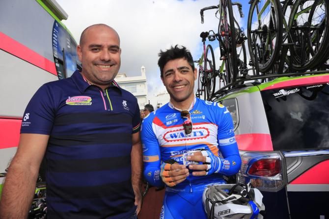 The Napolitano brothers: Massimiliano, a masseur for Lampre-Merida, and Danilo, a rider for Wanty-Groupe Gobert