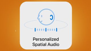 El logo del Audio Espacial personalizado de Apple