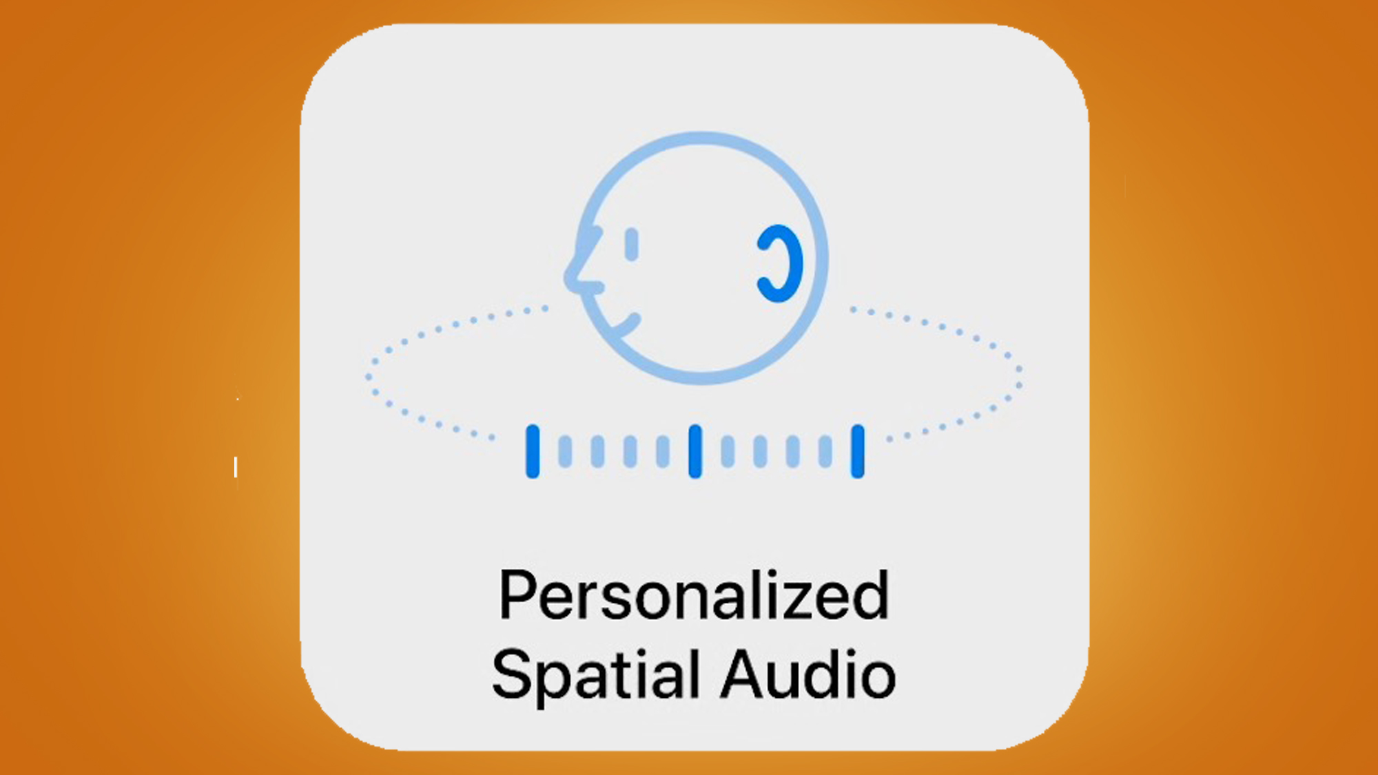 A logo for Apple's custom spatial audio technology