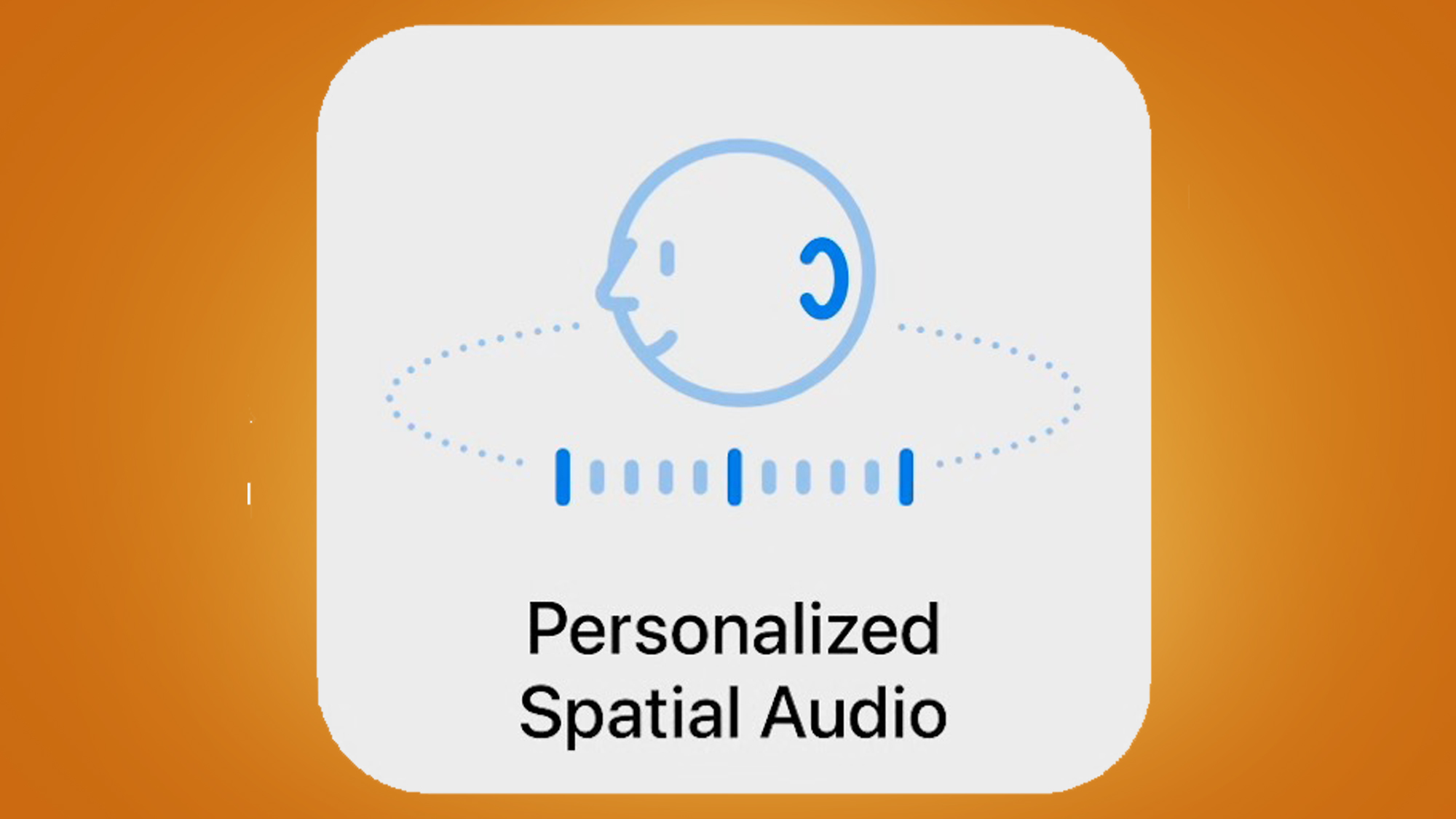 A logo for Apple's personalized spatial audio tech