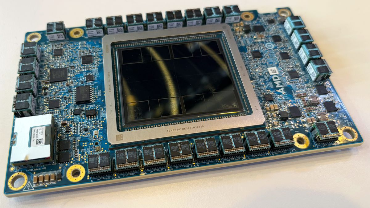 AMD's Instinct MI325X smiles for the camera: 256 GB of HBM3E