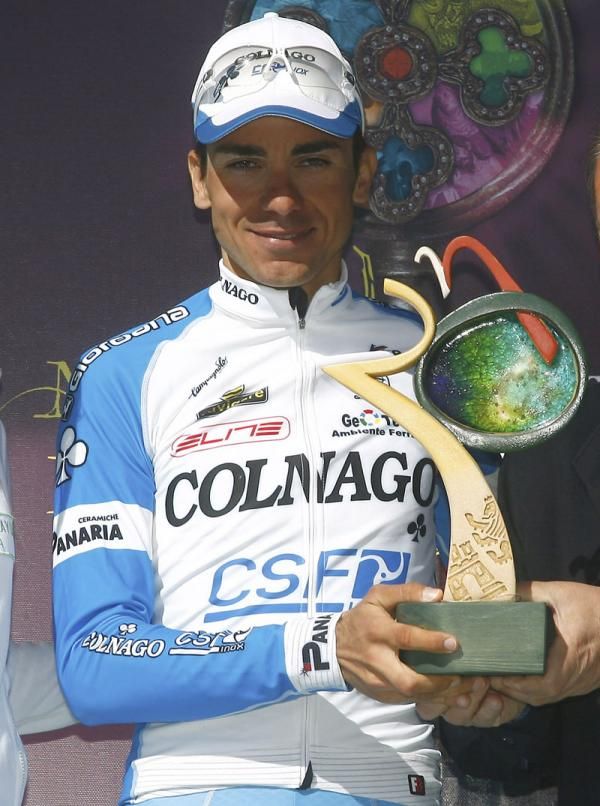 Filippo Savini (Colnago) on the podium