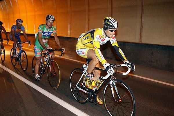 The break is going through a tunnel.