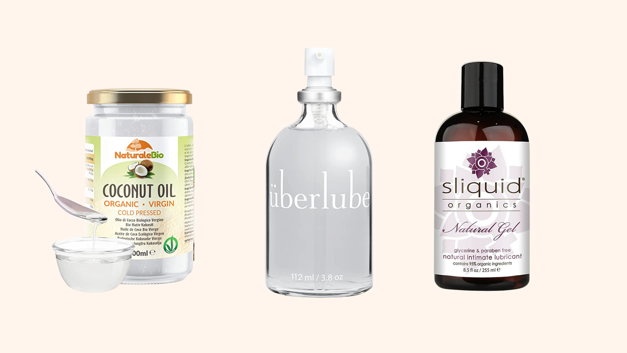 Collage of the best lubes for sensitive skin