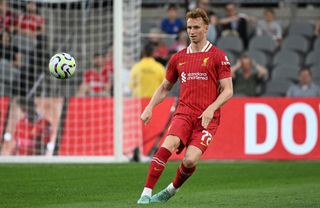 PITTSBURGH, PENNSYLVANIA - JULY 26: Sepp van den Berg in action during the pre-season friendly against Real Betis at Acrisure Stadium on July 26, 2024 in Pittsburgh, Pennsylvania. (Photo by Justin Berl/Getty Images)