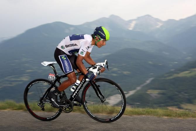 Nairo Quintana (Movistar) found the Tour's second individual time trial much more to his liking
