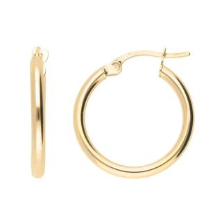 gold plated hoop earrings