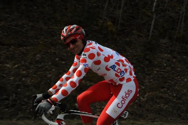 Luis Angel Mate (Cofidis) enjoyed his single day in the polka dot jersey at Paris-Nice