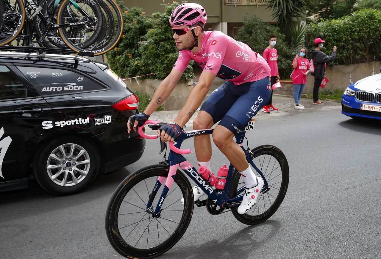 Giro dItalia 2020 103th Edition 3rd stage Enna Etna 150km 05102020 Filippo Ganna ITA Team Ineos photo Luca BettiniBettiniPhoto2020